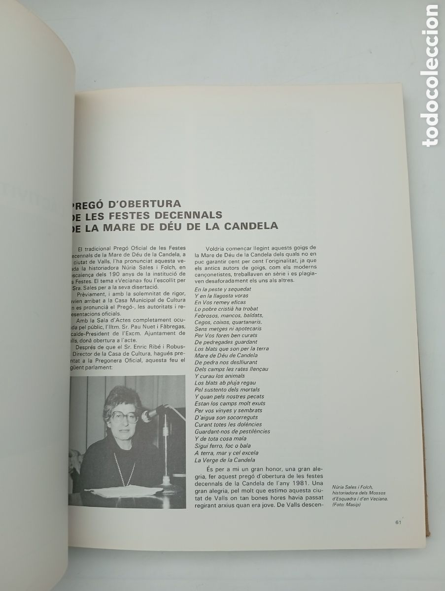 Libros de segunda mano: Libro festes decennals de Valls 1981 - Foto 7