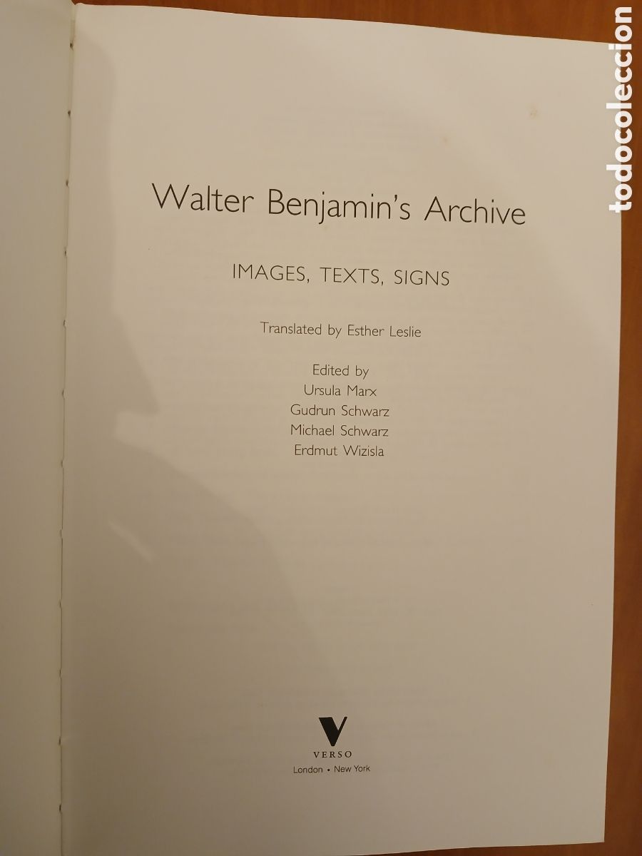 Libros de segunda mano: Walter Benjamins Archive. - Foto 3