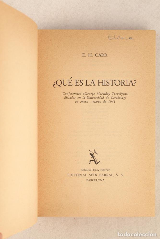 Libros de segunda mano: &iquest;Qu&eacute; es la historia? - E. H. Carr - Foto 3