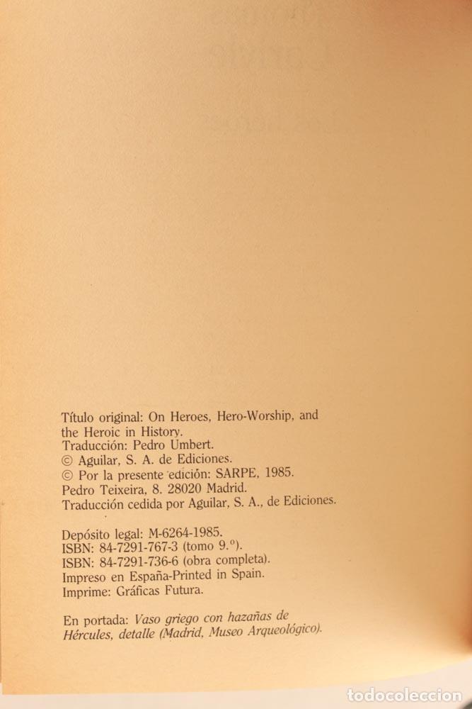 Libros de segunda mano: Los h&eacute;roes - Thomas Carlyle - Foto 3