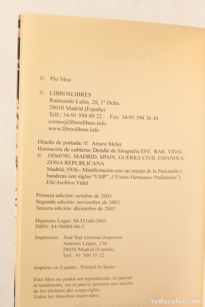 Libros de segunda mano: Contra la mentira - P&iacute;o Moa - Foto 3