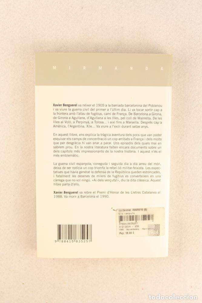 Libros de segunda mano: Els ven&ccedil;uts - Xavier Benguerel - Foto 2