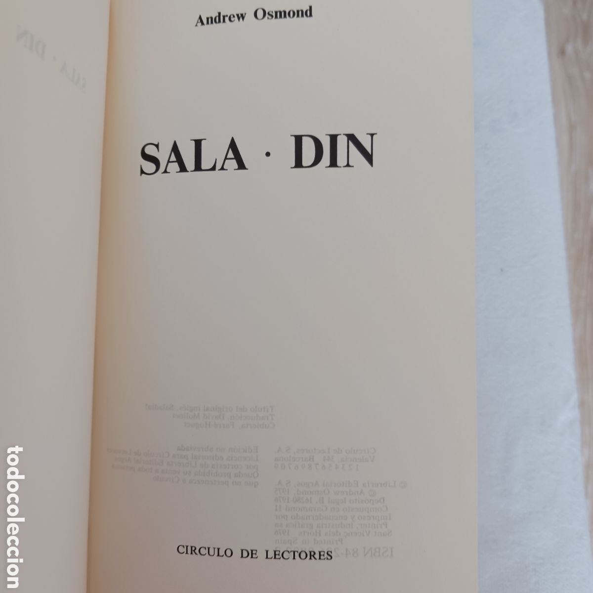Libros de segunda mano: Sala-din de Andrew Osmond - Foto 3