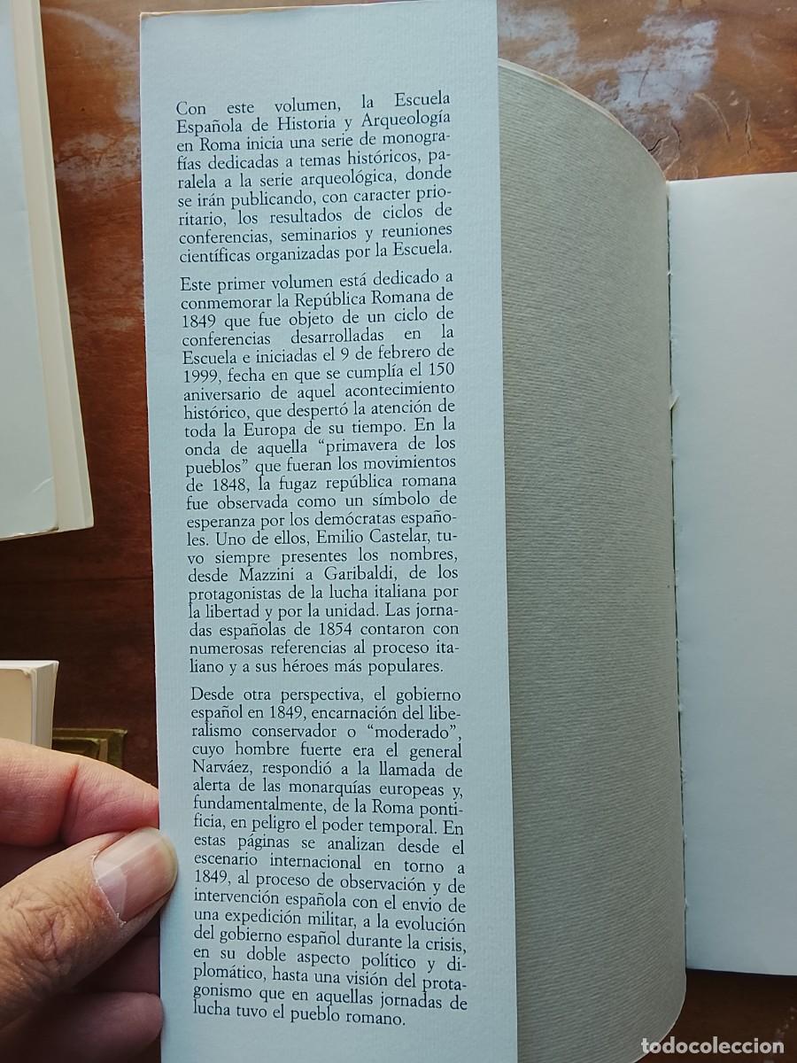 Libros de segunda mano: Espa&ntilde;a y la rep&uacute;blica romana de 1849 - Foto 2