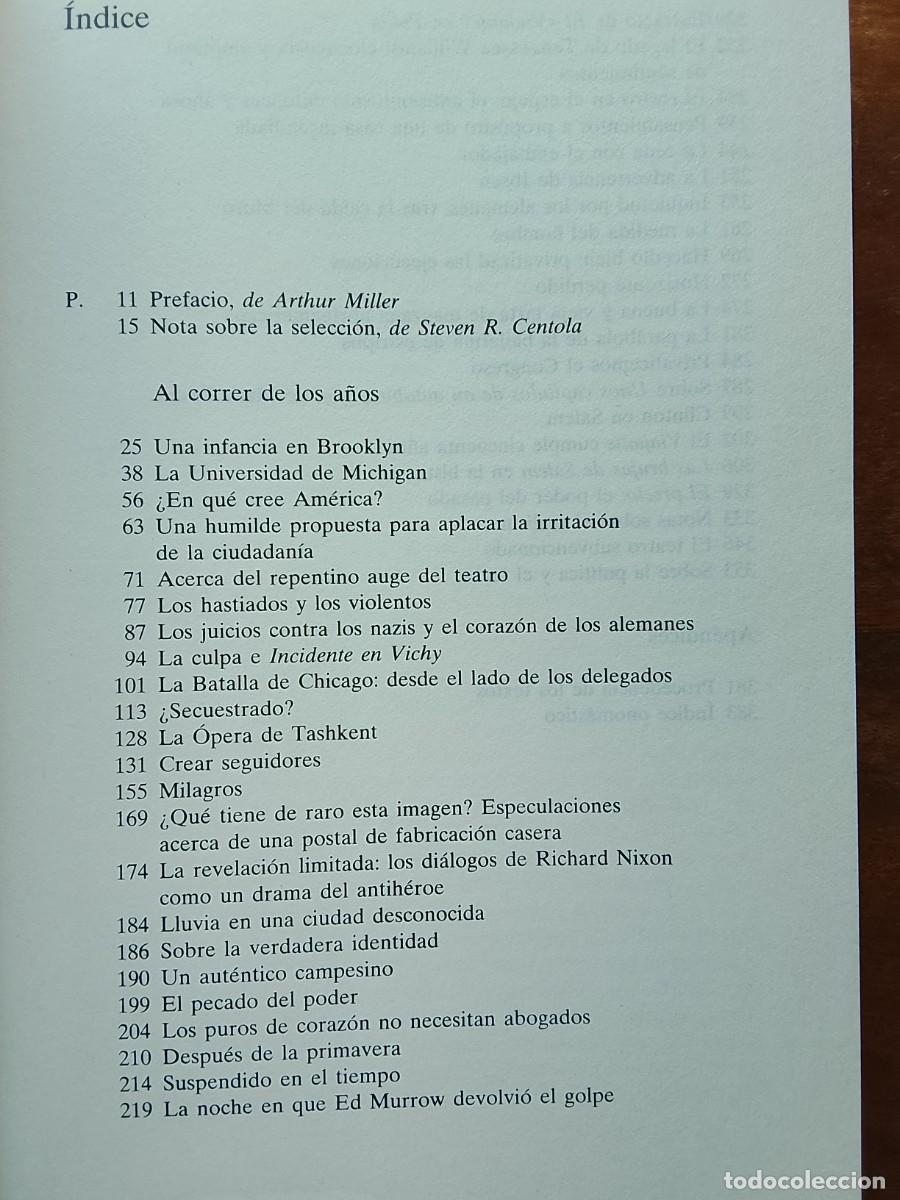 Libros de segunda mano: Al correr de los a&ntilde;os. Arthur Miller - Foto 3