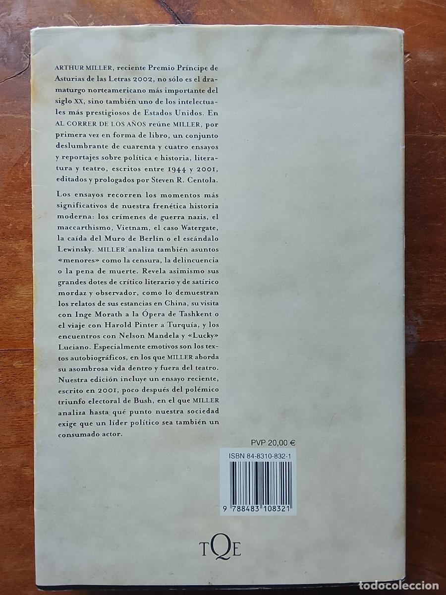 Libros de segunda mano: Al correr de los a&ntilde;os. Arthur Miller - Foto 6