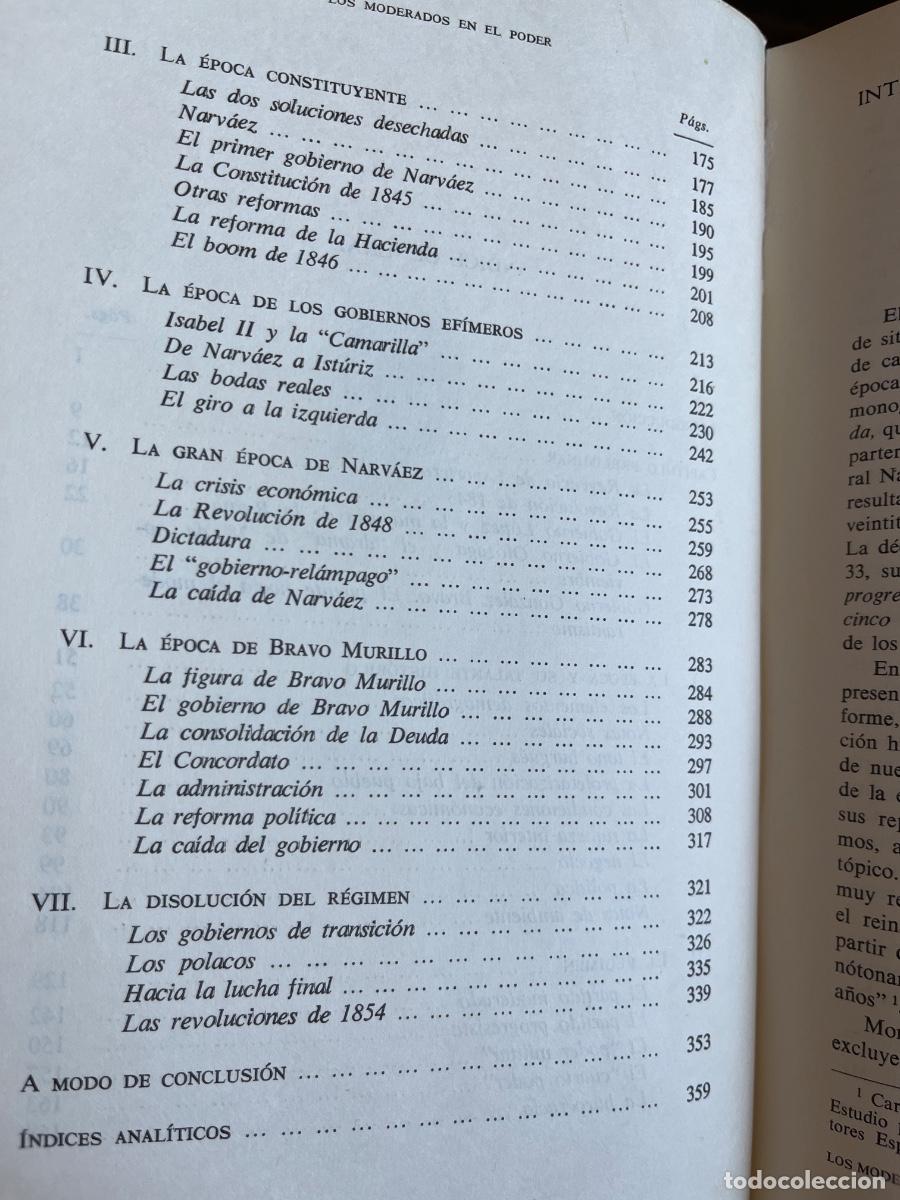 Libros de segunda mano: Jose Luis Comellas, Los Moderados en el poder 1844-1854, CSIC, 1970 - Foto 4