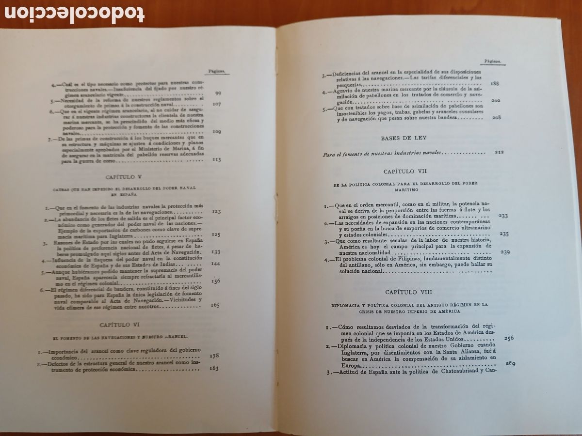Libros de segunda mano: Del poder naval en Espa&ntilde;a. Joaqu&iacute;n S&aacute;nchez de Toca. - Foto 6