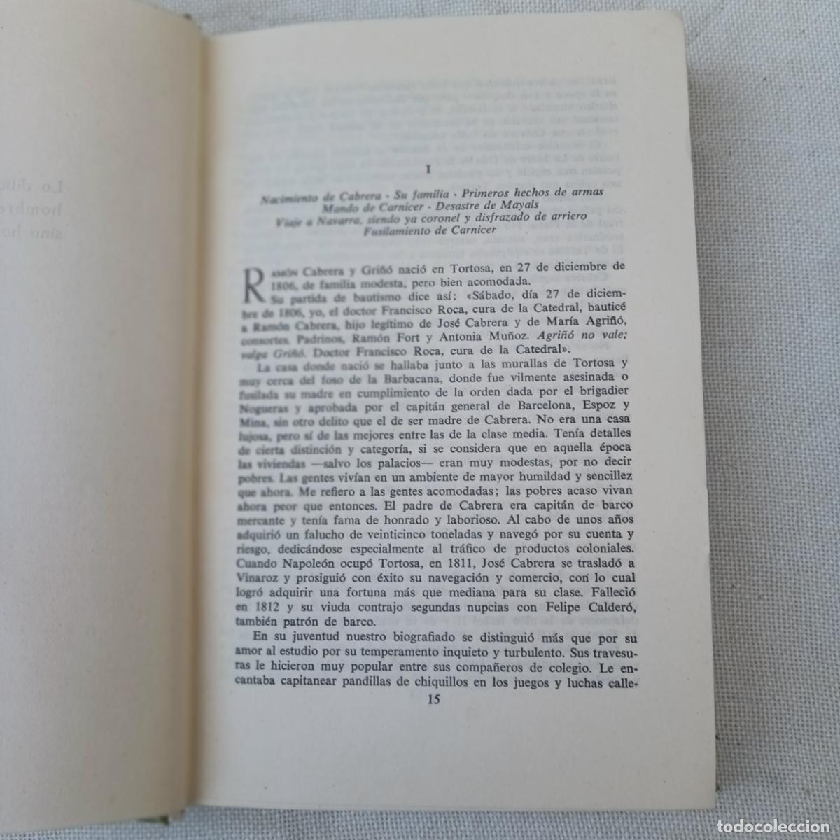 Libros de segunda mano: VIDA DE RAMON CABRERA Y LAS GUERRAS CARLISTAS. - Foto 6