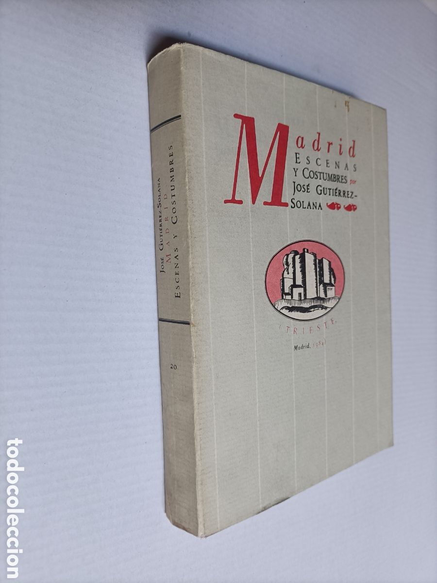 Second hand books: Madrid escenas y costumbres. Jos&eacute; Guti&eacute;rrez Solana. Triste