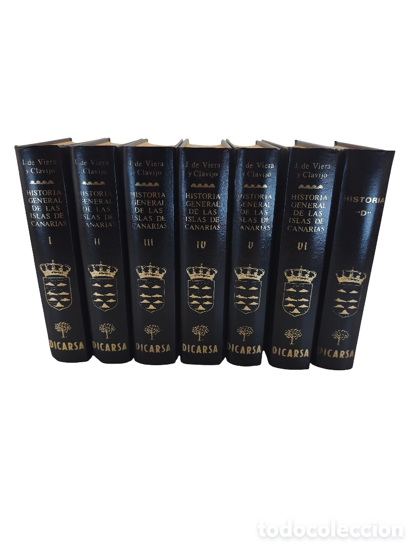 Libros de segunda mano: CANARIAS (1990) Historia General de las Islas Canarias - Lote 8 Tomos. Edici&oacute;n Limitada y Numerada 7