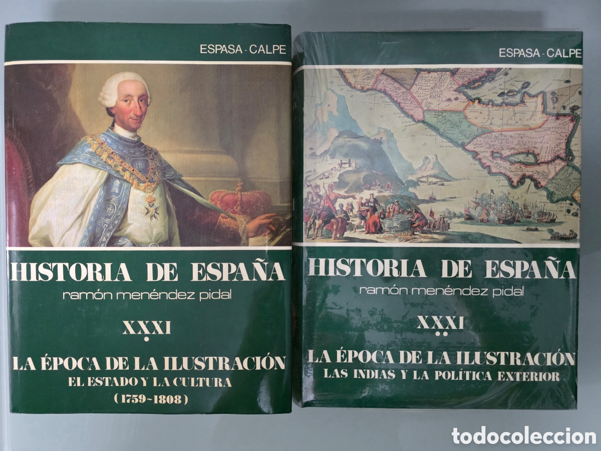 Libros de segunda mano: Historia de Espa&ntilde;a Ram&oacute;n Men&eacute;ndez Pidal XXXI (I y II) La &eacute;poca de la Ilustraci&oacute;n