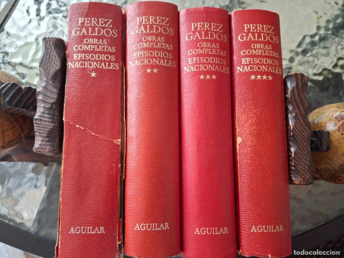 Libros de segunda mano: Episodios Nacionales de Benito P&eacute;rez Gald&oacute;s. Cuatro tomos
