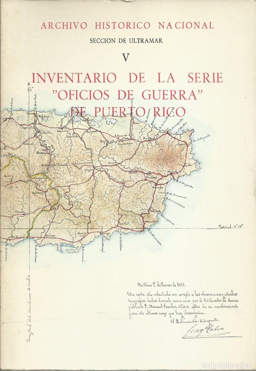 Libros de segunda mano: Oficios de guerra de Puerto Rico. Archivo hist&oacute;rico nacional. 1980.