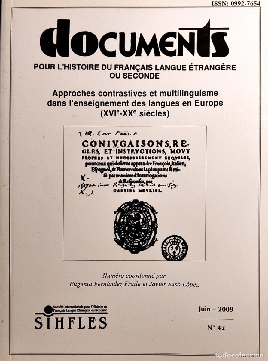 Libros de segunda mano: APPROCHES CONTRASTIVES ET MULTILINGUISME DANS L'ENSEIGNEMENT DES LANGUES EN EUROPE (XVI-XX SIECLES)