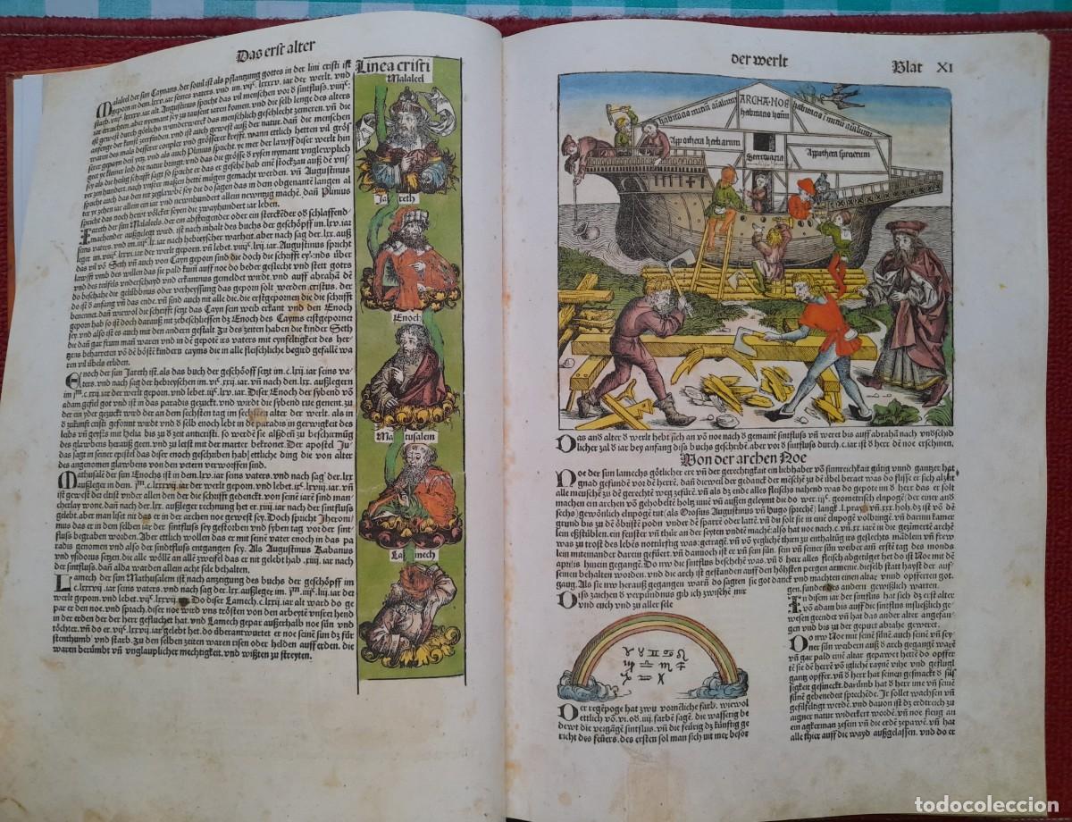 Libros de segunda mano: Facs&iacute;mil de la Cr&oacute;nica de Schedel (s. XV) - Foto 2