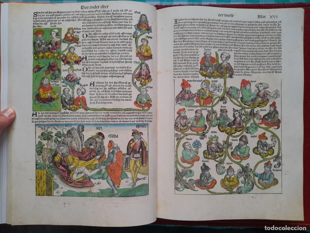 Libros de segunda mano: Facs&iacute;mil de la Cr&oacute;nica de Schedel (s. XV) - Foto 3