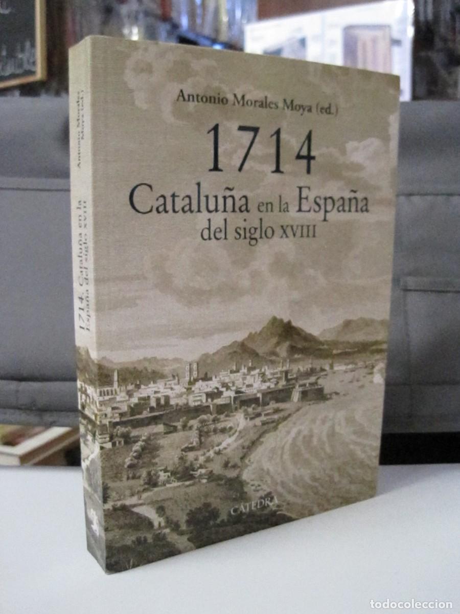 Libros de segunda mano: 1714 CATALU&Ntilde;A EN LA ESPA&Ntilde;A DEL SIGLO XVIII. ANTONIO MORALES MOYA. C&Aacute;TEDRA. 2014 PRIMERA EDICI&Oacute;N.