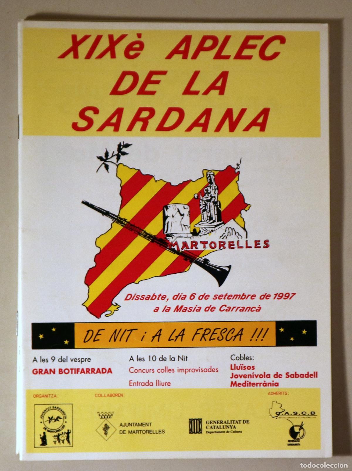Libros de segunda mano: XIX&egrave; APLEC DE LA SARDANA MARTORELLES - Martorelles 1997