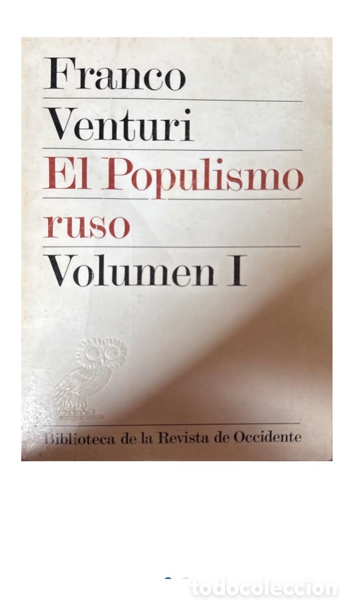 Libros de segunda mano: El Populismo Ruso&rdquo; &mdash; Volumen I