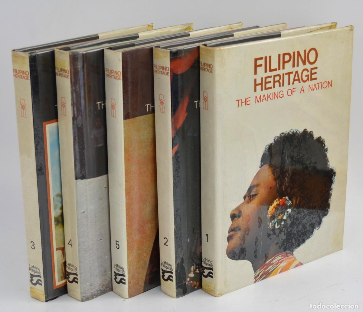 Libros de segunda mano: Filipino Heritage: The Making of a Nation, 5 tomos, 1977, Lahing Pilipino Publishing, Manila.