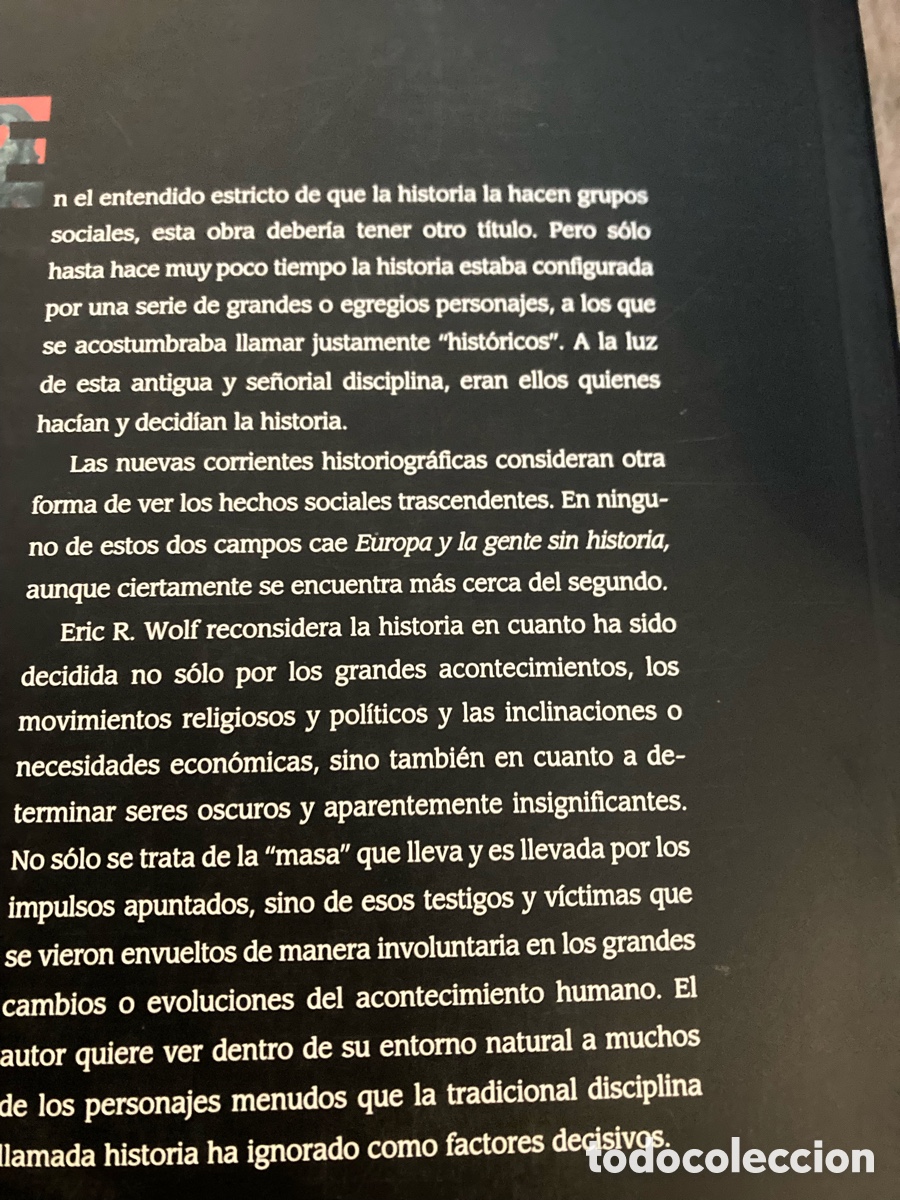 Libros de segunda mano: Europa y la Gente sin Historia de Eric R. Wolf - Foto 3