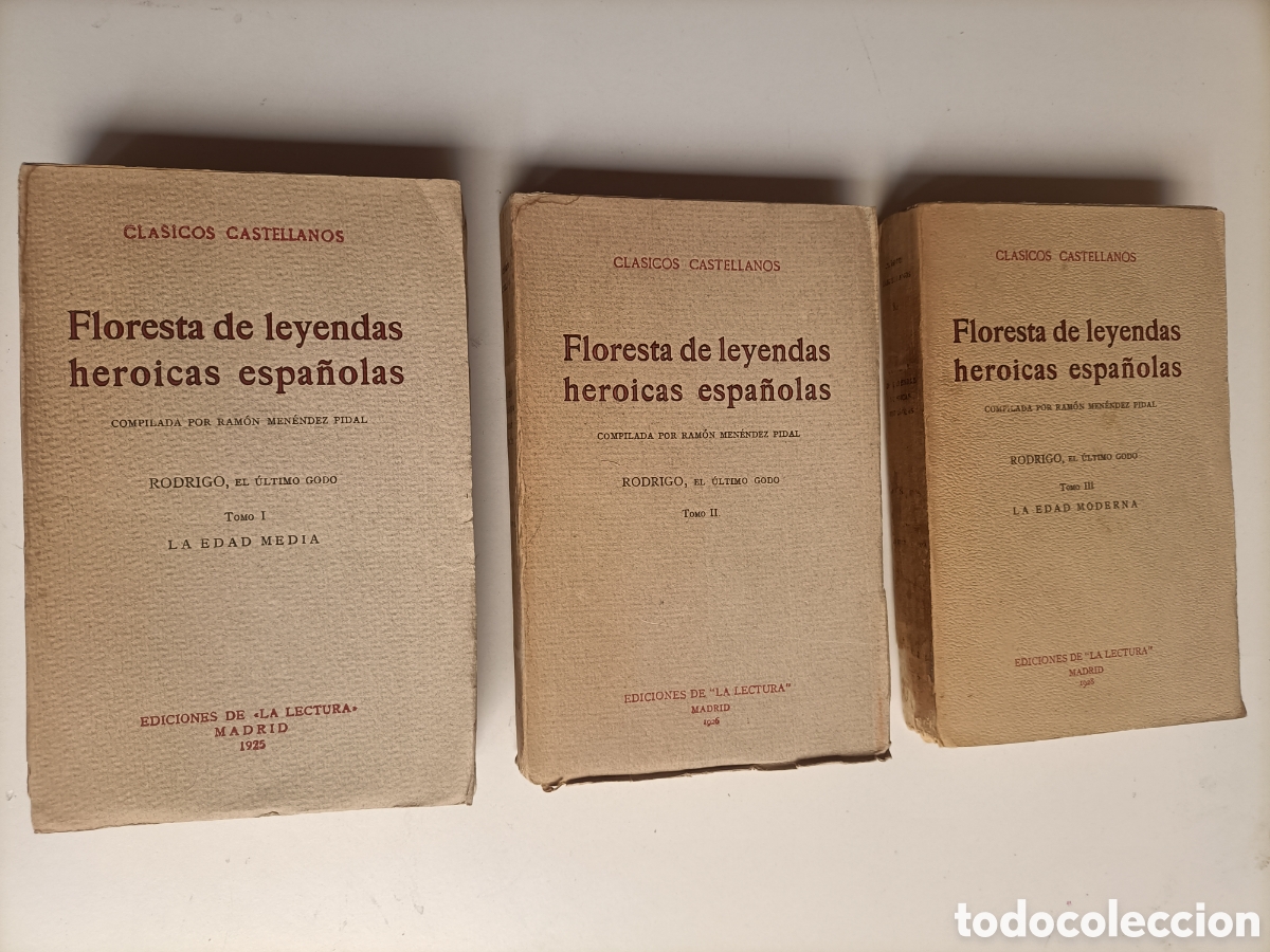 Libros de segunda mano: Floresta de leyendas heroicas espa&ntilde;olas. Compilada por Ram&oacute;n Men&eacute;ndez Pidal. Cl&aacute;sicos castellanos