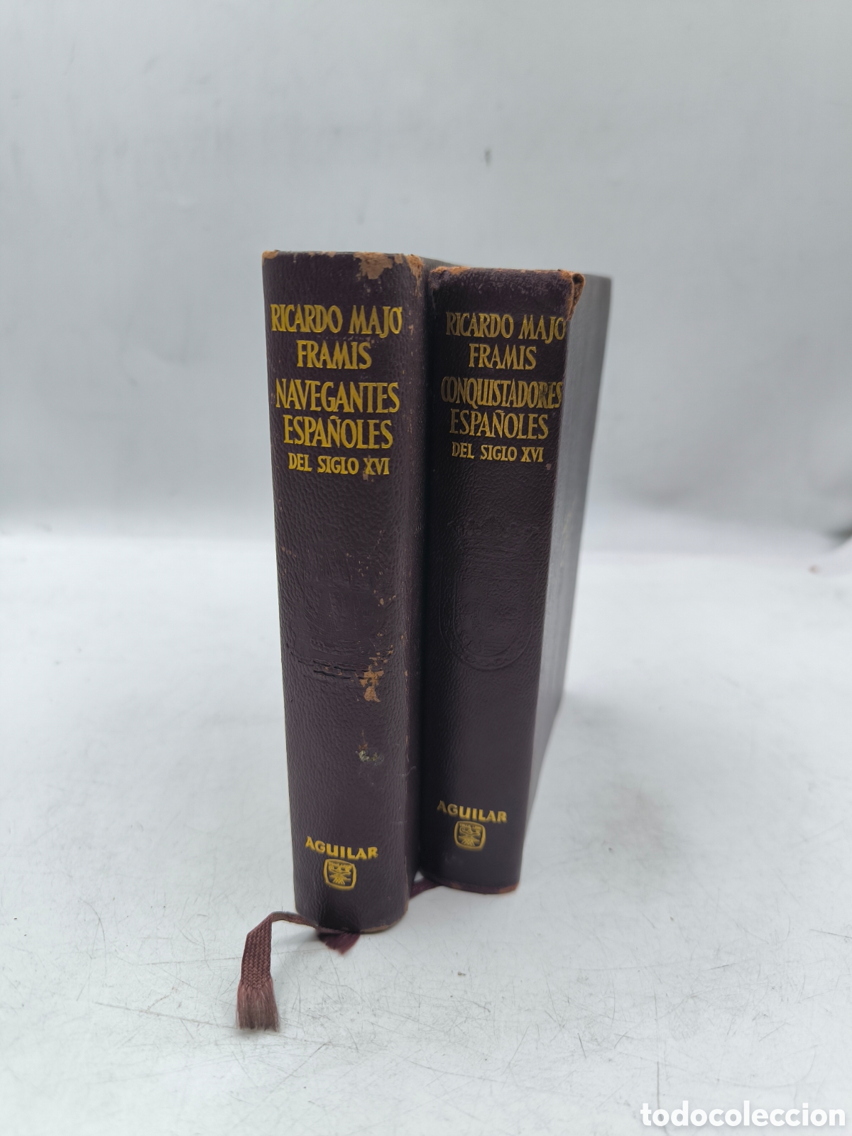Livros em segunda m&atilde;o: Navegantes espa&ntilde;oles y conquistadores espa&ntilde;oles del siglo XVI .Ricardo Majo Framis. Aguilar