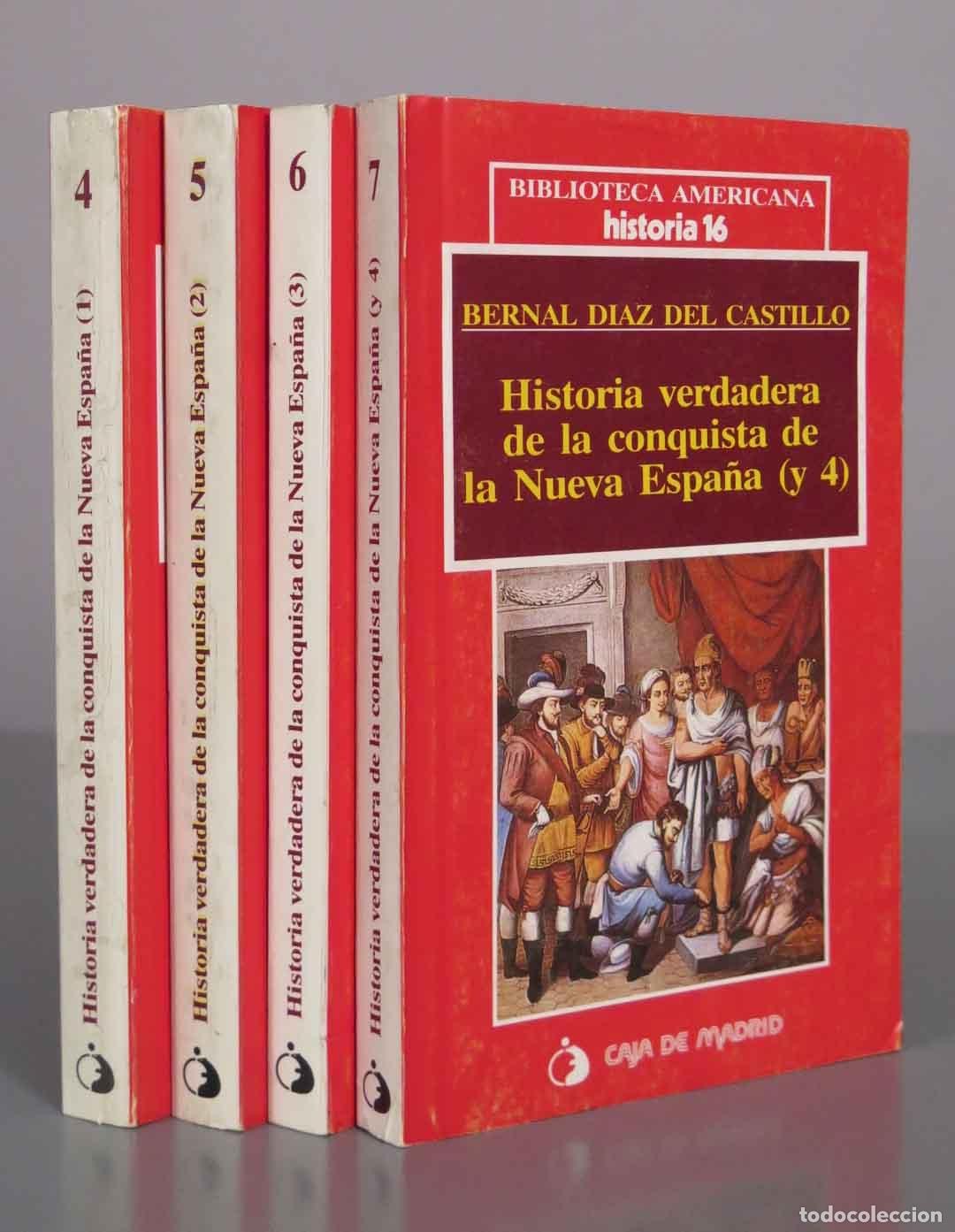 Libros de segunda mano: Historia verdadera de la conquista de la Nueva Espa&ntilde;a - Bernal D&iacute;az del Castillo - 4 TOMOS