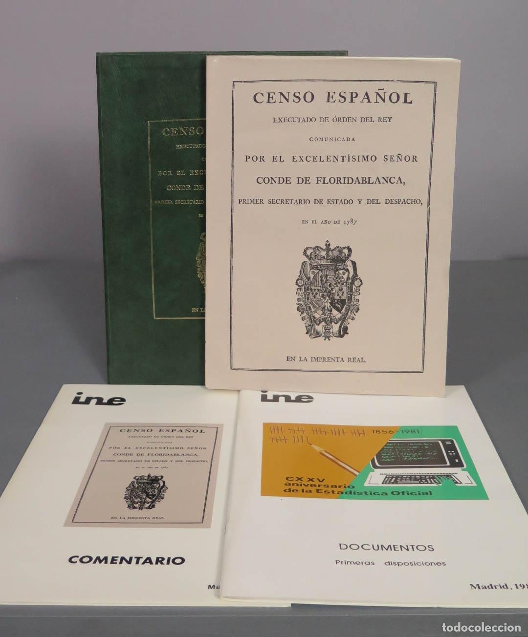 Libros de segunda mano: Censo Espa&ntilde;ol - Conde de Floridablanca - facsimil - INE
