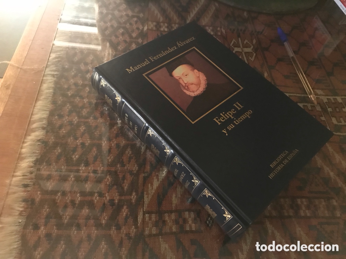Libros de segunda mano: Felipe II y su tiempo. Manuel Fern&aacute;ndez &Aacute;lvarez. Biblioteca historia de Espa&ntilde;a.
