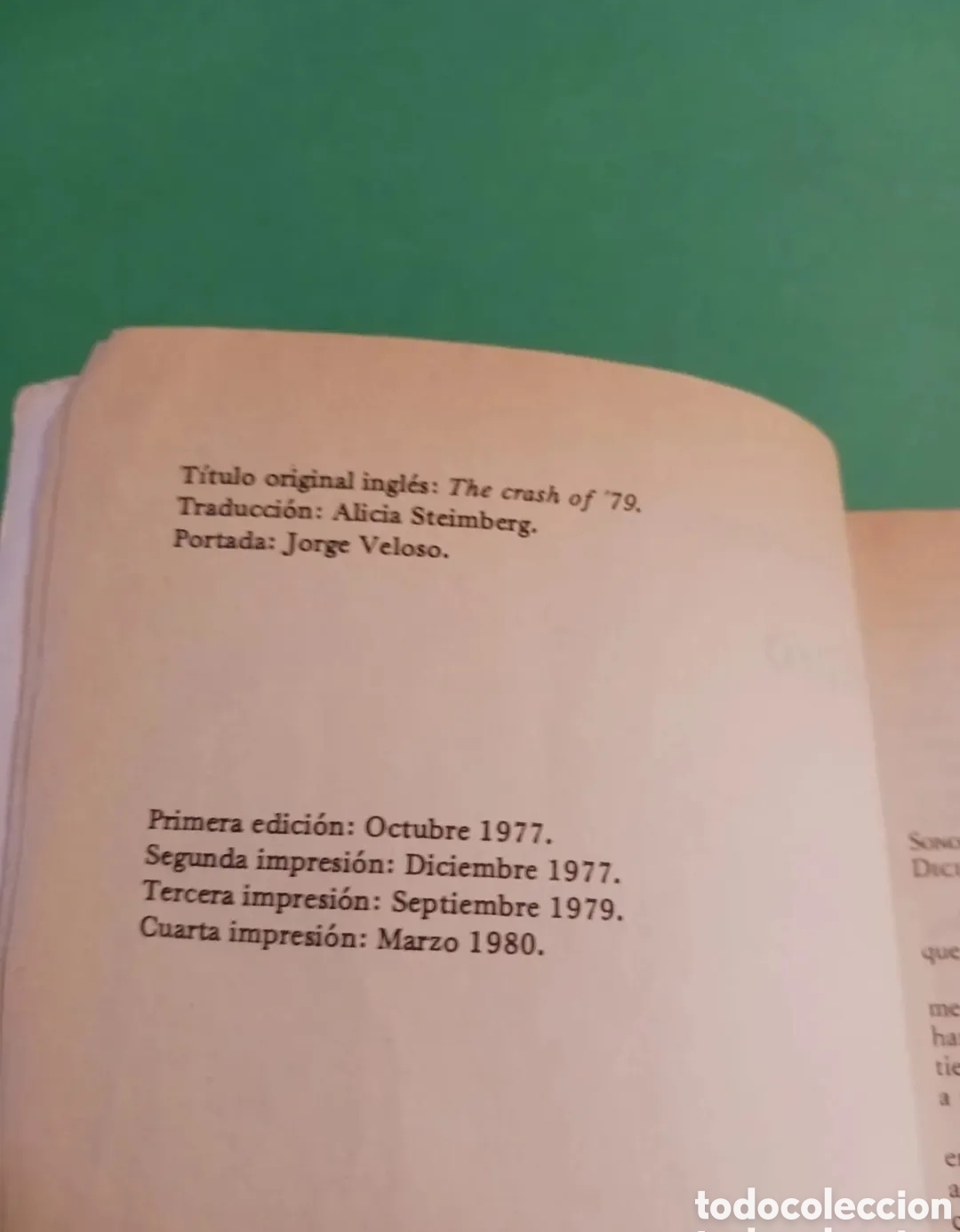 Libros de segunda mano: Libro COLAPSO / Paul E.Erdman. - Foto 2