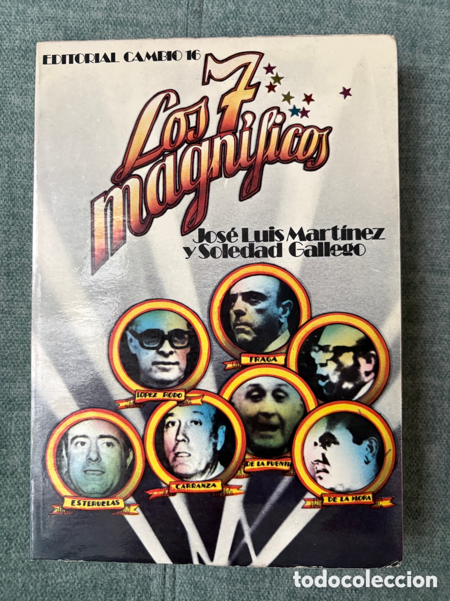 Livros em segunda m&atilde;o: (L198(G)) Los 7 magn&iacute;ficos - Mart&iacute;nez y Gallego - Editorial Cambio 16 - 1977