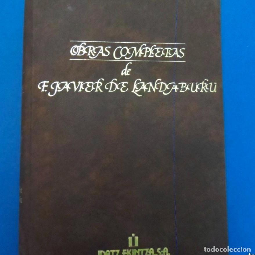 Livros em segunda m&atilde;o: OBRAS COMPLETAS DE F.JAVIER DE LANDABURU. IDATZ EKINTZA S.A. VOLUMEN