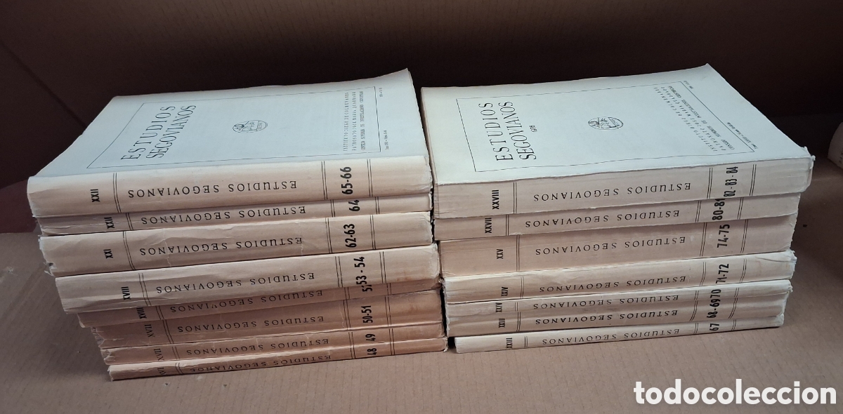 Libros de segunda mano: REVISTA ESTUDIOS SEGOVIANOS. 25 NUMEROS. A&Ntilde;OS 60/70