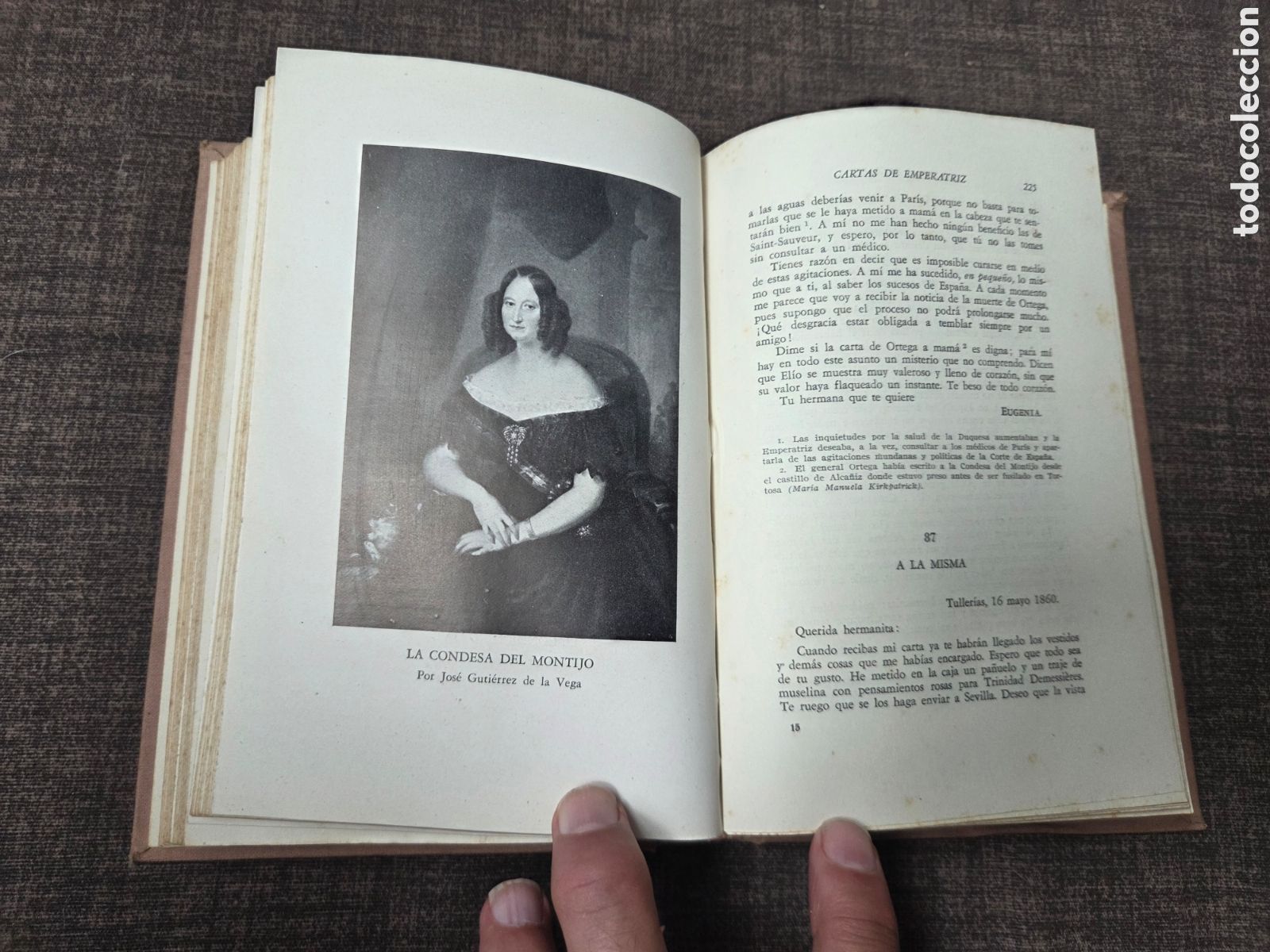 Libros de segunda mano: CARTAS FAMILIARES DE LA EMPERATRIZ EUGENIA 1944