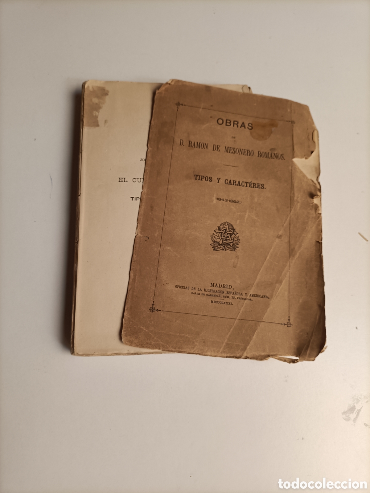 Libros de segunda mano: Obras de Ram&oacute;n de Mesonero Romanos. Tipos y caracteres 1843 1862