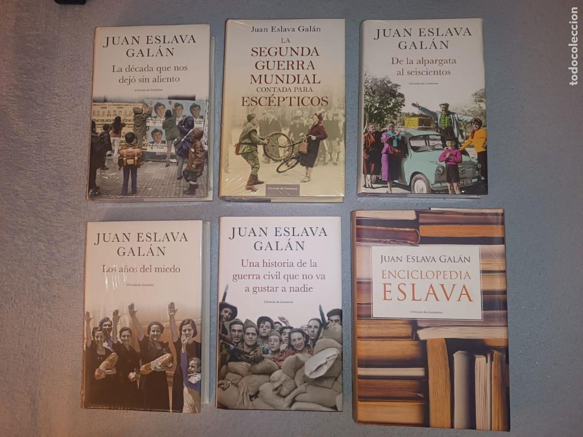 Libros de segunda mano: S&uacute;per Lote 6 Libros Juan Eslava Gal&aacute;n (C&iacute;rculo de Lectores Tapa Dura) 4 PRECINTADOS