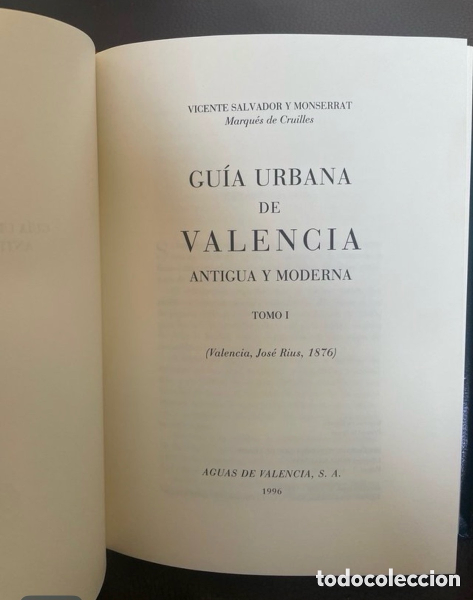 Libros de segunda mano: Gu&iacute;a urbana de Valencia antigua y moderna, 1996. Aguas de Valencia