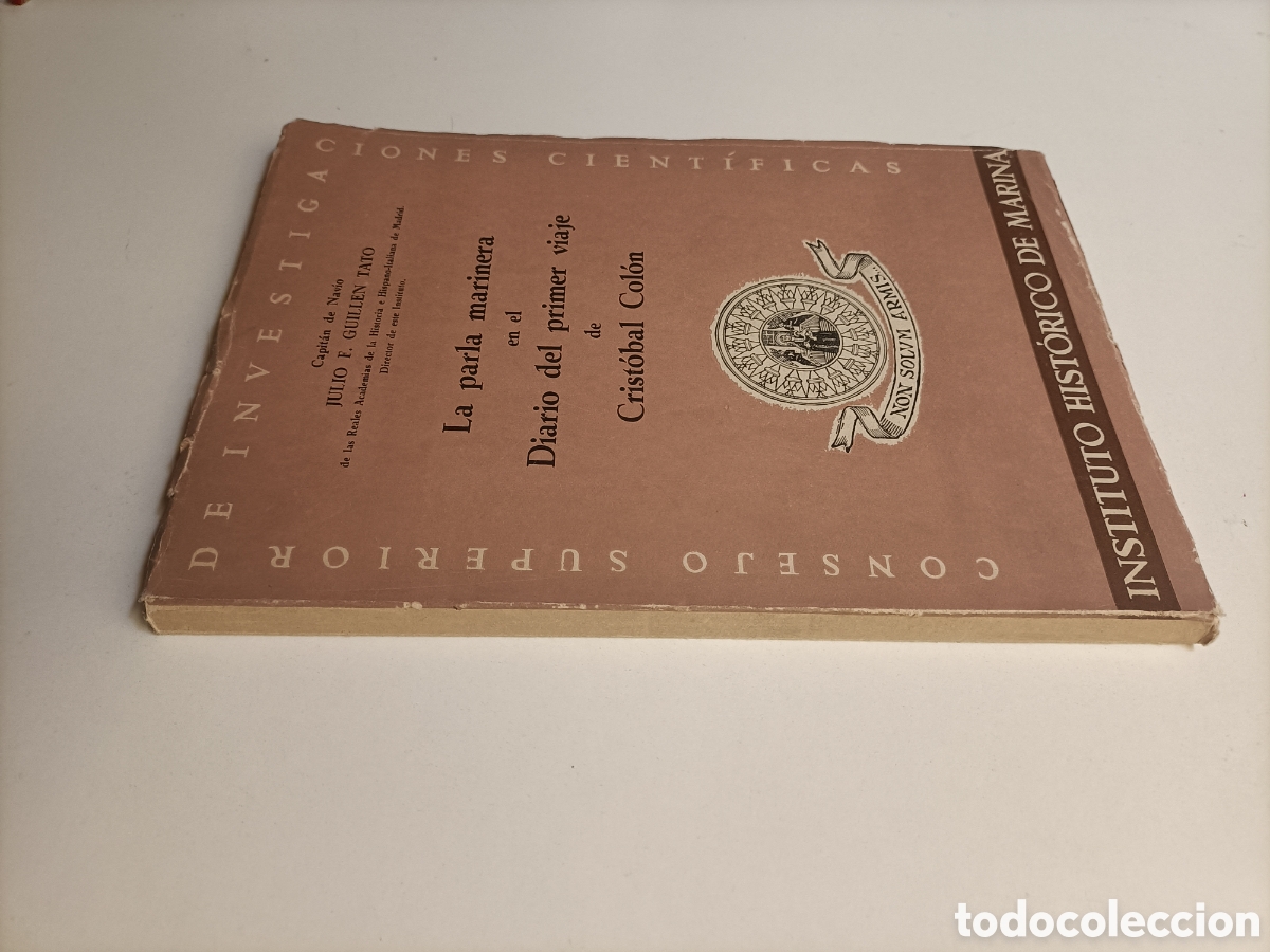 Libros de segunda mano: La pala marinera en el diario del primer viaje de Crist&oacute;bal Col&oacute;n. Navegaci&oacute;n