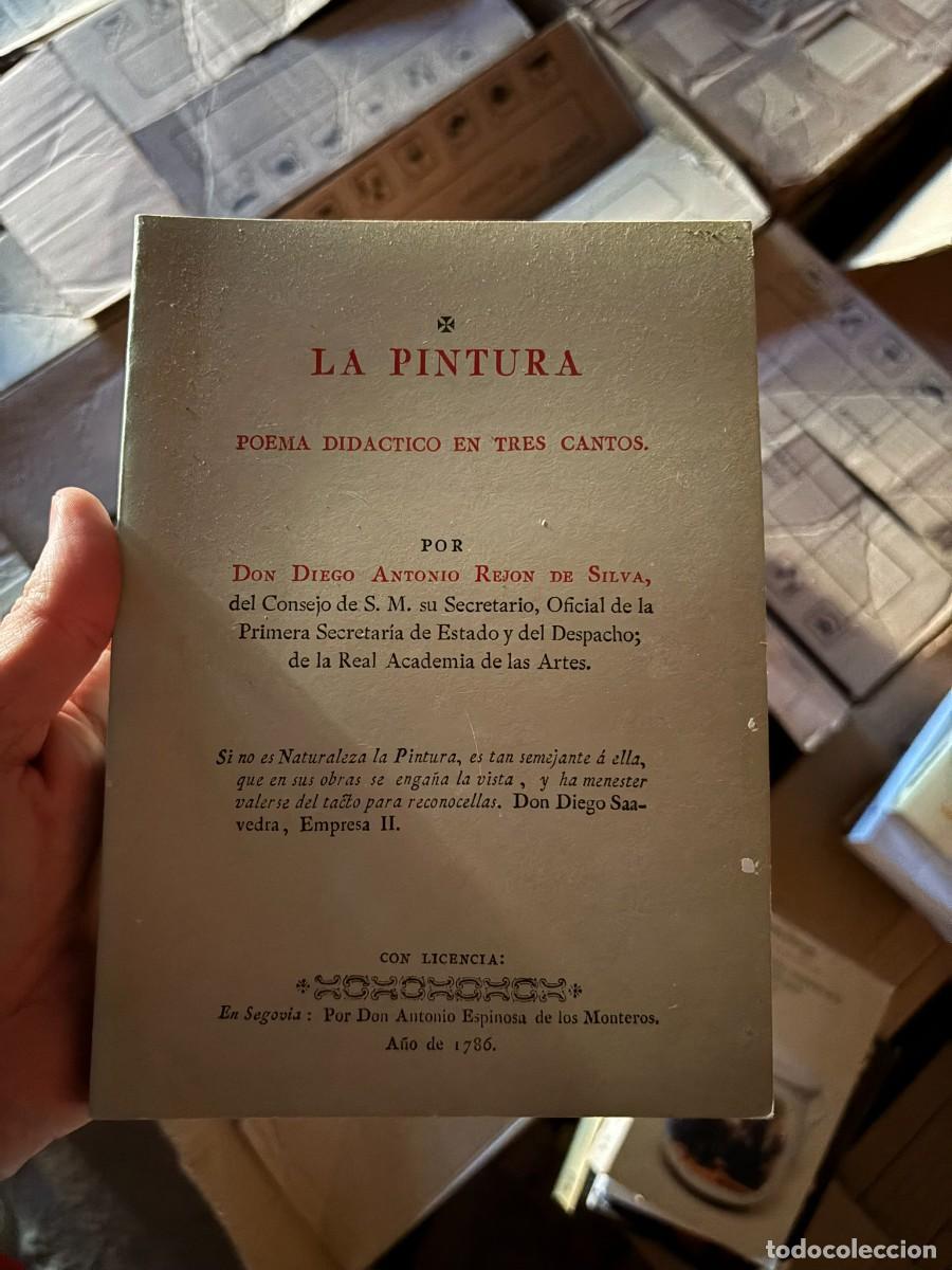 Libros de segunda mano: La Pintura, poema did&aacute;ctico en tres cantos. Diego Rej&oacute;n de Silva