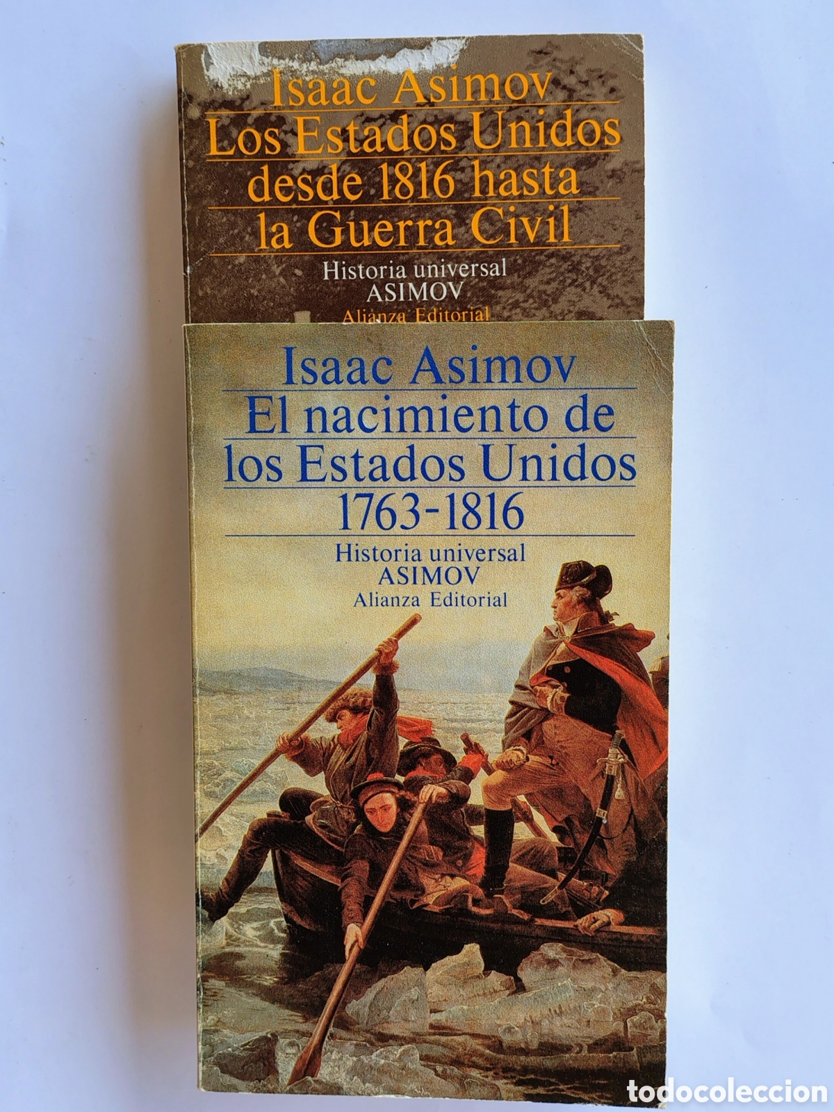 Libros de segunda mano: Lote Isaac Asimov: El nacimiento de los Estados Unidos + Los Estados Unidos desde 1816 hasta la Guer