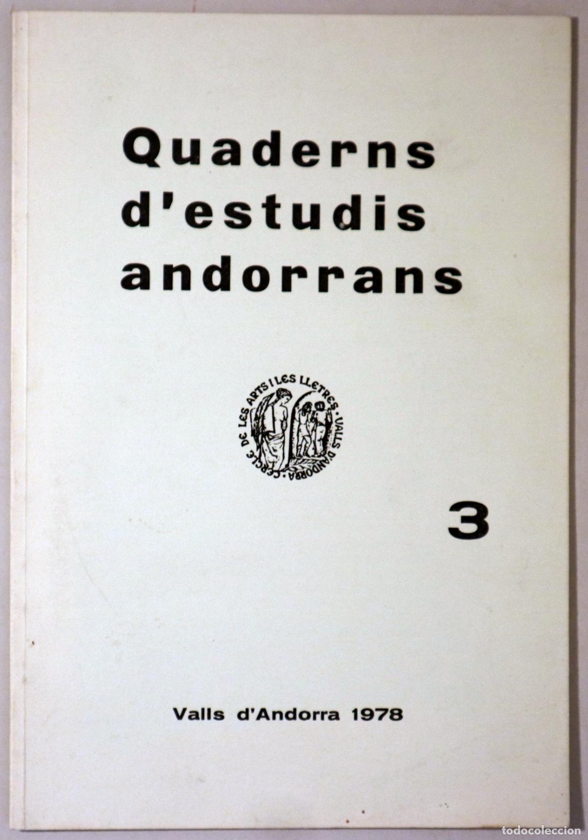 Libros de segunda mano: Brutails, Jean Auguste - OBIOLS, C. B. - QUADERN D'ESTUDIS ANDORRANS N&ordm; 3. Jean Auguste Brutails. Bi