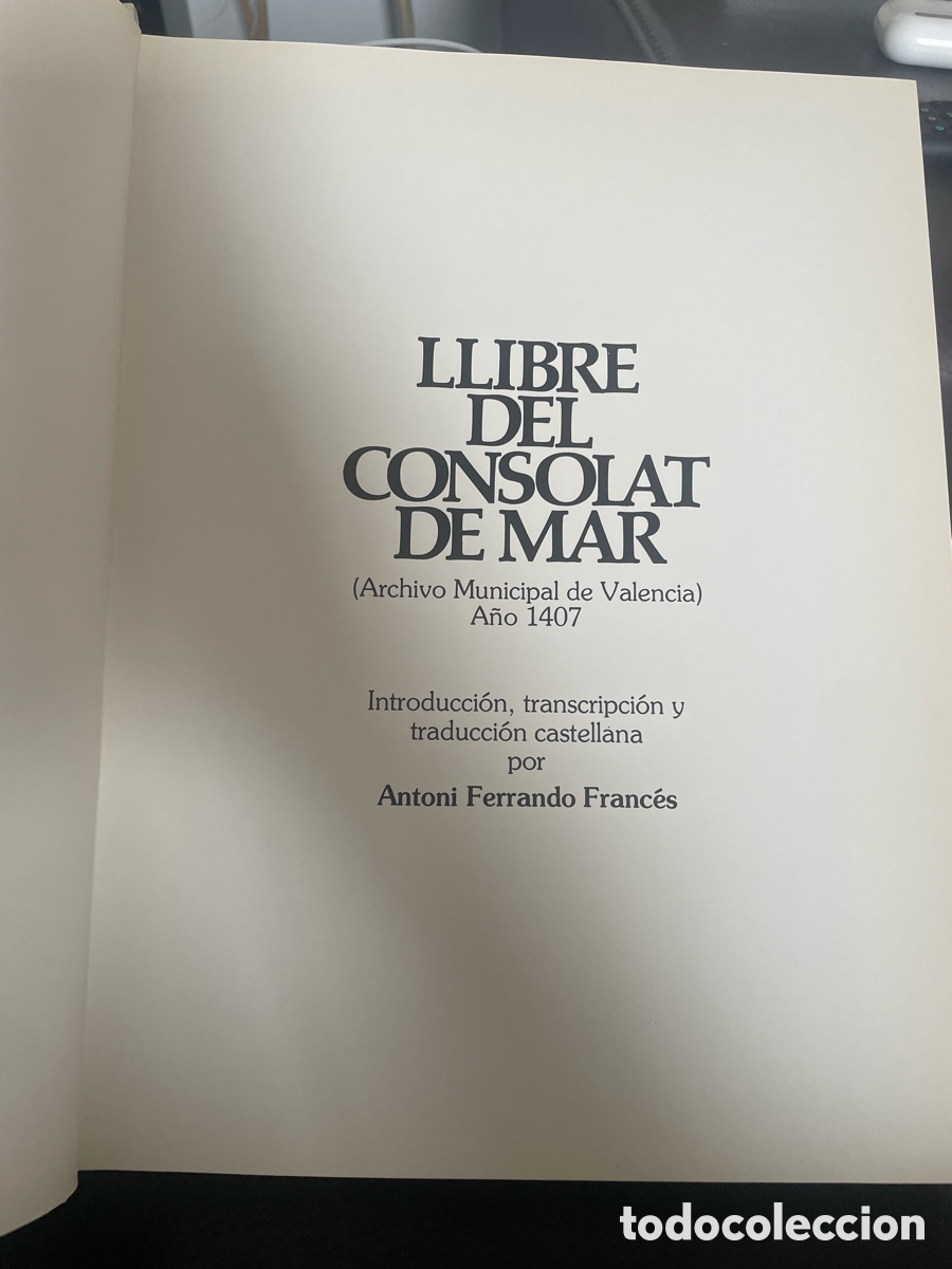 Libros de segunda mano: Llibre del Consolat de Mar - Foto 3
