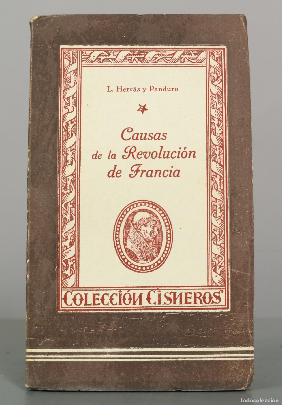 Libros de segunda mano: Causas de la Revoluci&oacute;n de Francia - Lorenzo Herv&aacute;s y Panduro - Colecci&oacute;n Cisneros