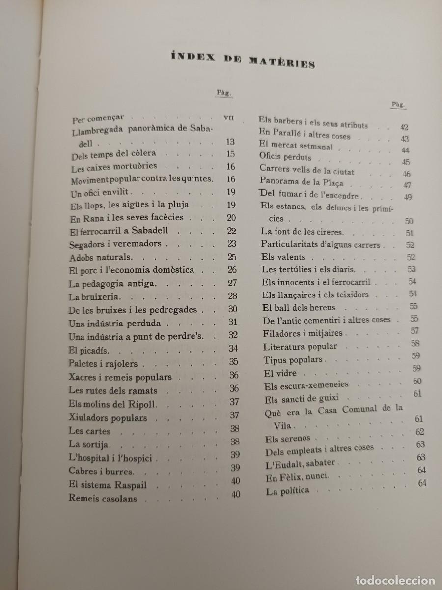 Libros de segunda mano: Sabadell del meu record - Foto 4