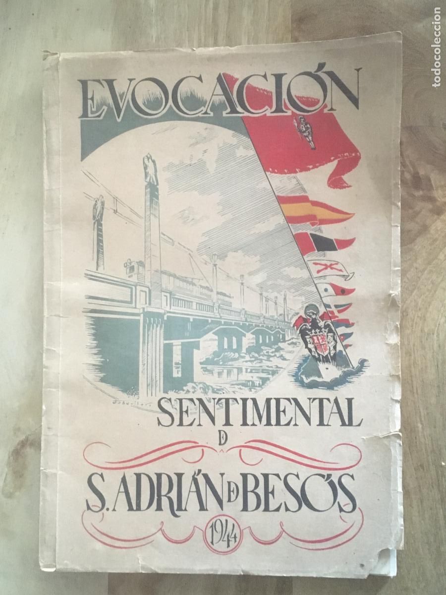 Libros de segunda mano: evocacion sentimental de san adrian de besos libro original editado en 1944