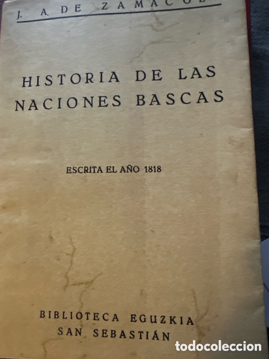 Libros de segunda mano: Libro historia de las naciones vascas
