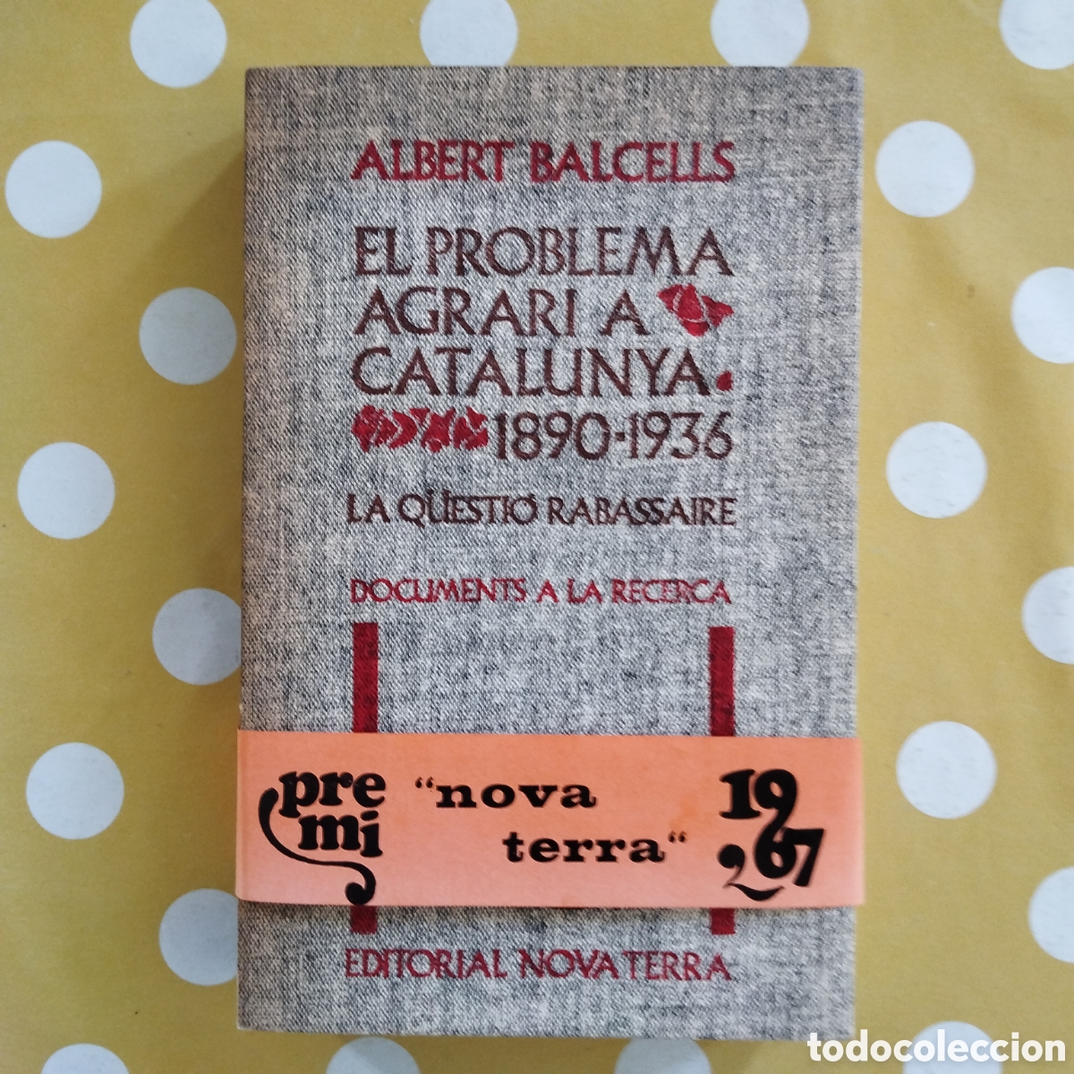 Libros de segunda mano: EL PROBLEMA AGRARI A CATALUNYA 1890-1936 ALBERT BALCELLS LA Q&Uuml;ESTI&Oacute; RAVASSAIRE NOVA TERRA