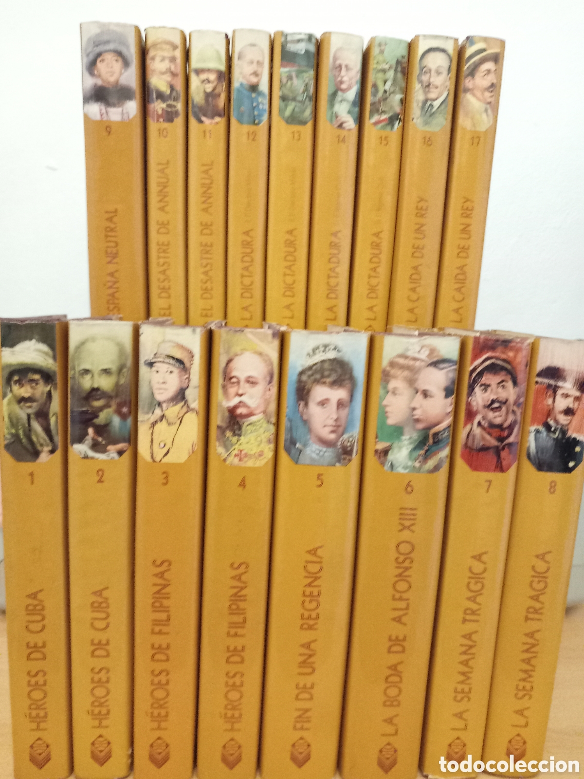 Libros de segunda mano: Colecci&oacute;n completa Episodios Nacionales Contempor&aacute;neos - 17 tomos con sobrecubiertas - Planeta
